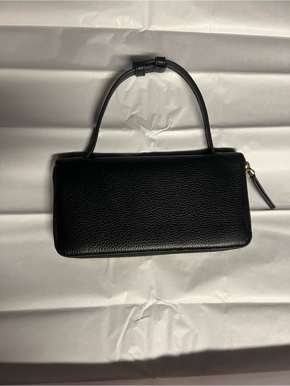 NWOT Vera Bradley Black Leather Top-Handle Wallet